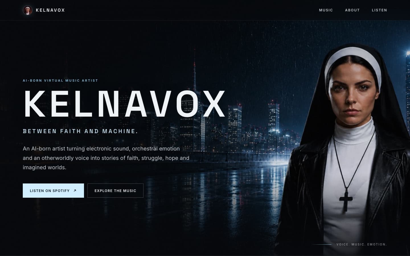 KelnaVox — hudební projekt na pomezí AI a sound designu